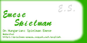 emese spielman business card